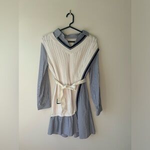 Eifini Knit and shirt asymmetrical dress (one piece) - XS